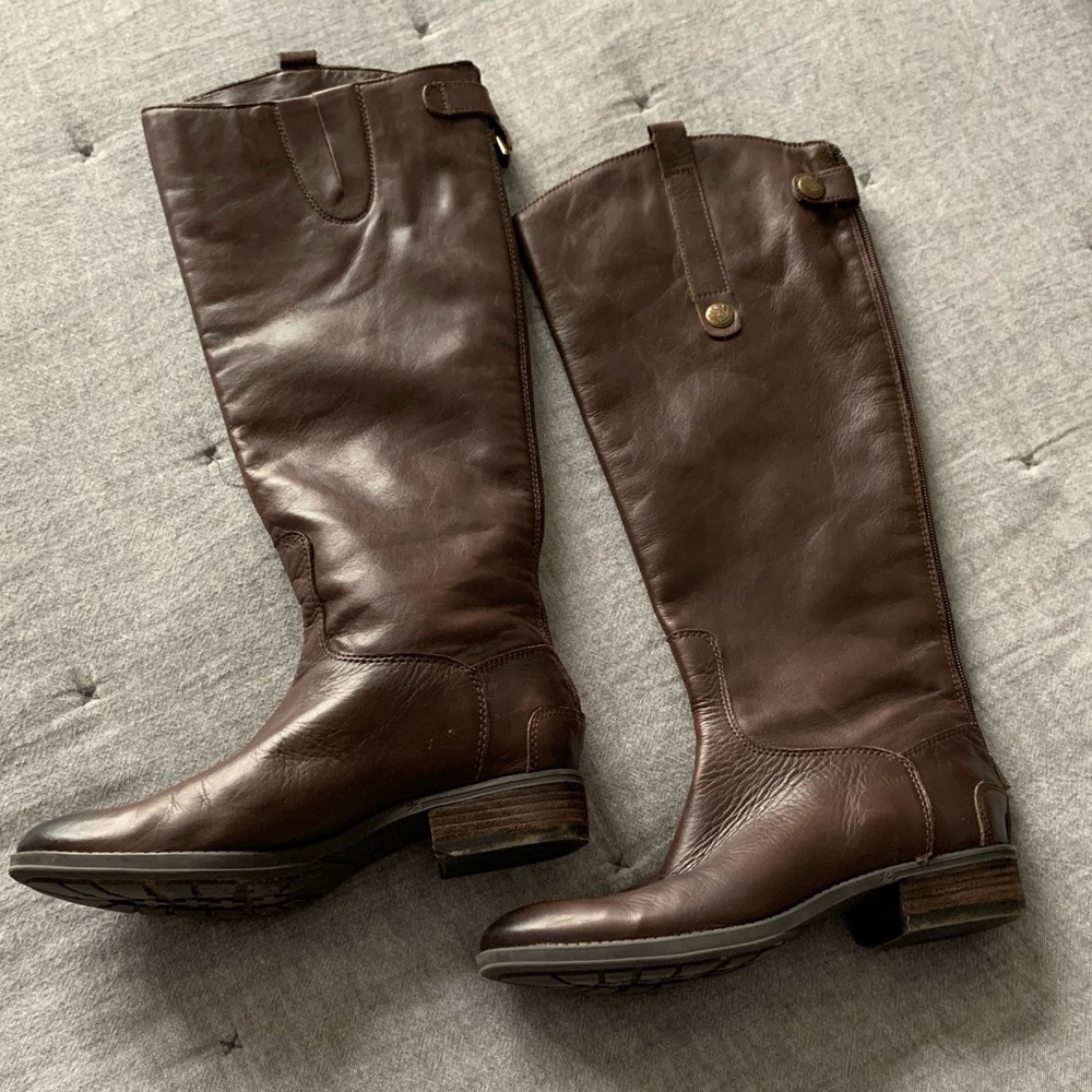 Sam Edelman Penny Leather Riding Tall Boots 6.5